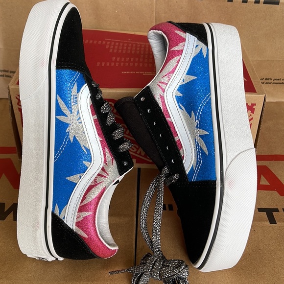 Vans Old Skool After Dark Summerlf/True White WMNS platforms - Picture 12 of 16